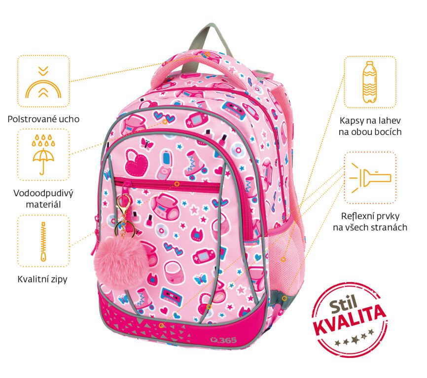 Stil Školní batoh Prime Pinky - Obrázek 13