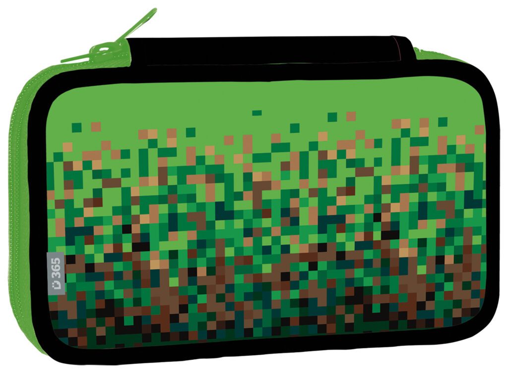 Školní penál dvoupatrový Pixel