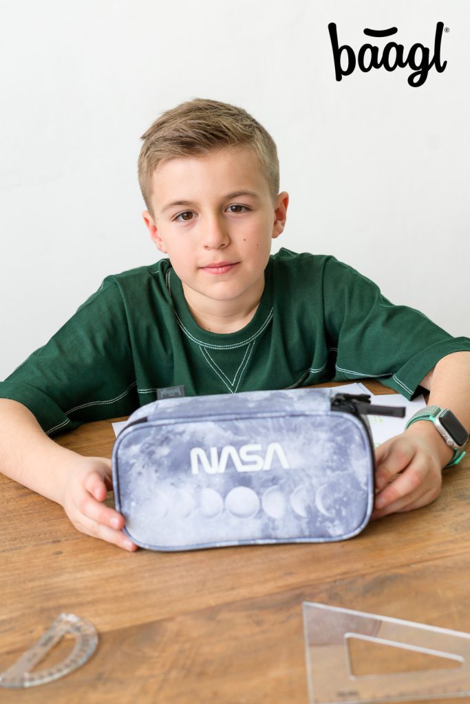 BAAGL Školní penál etue NASA Grey - Obrázek 5