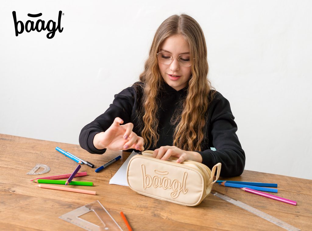 BAAGL Studentský penál etue Beige - Obrázek 7