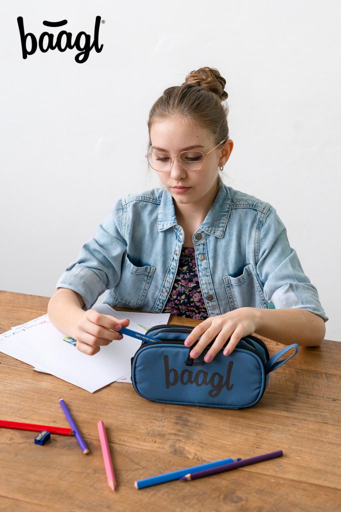 BAAGL Studentský penál etue Ocean Blue - Obrázek 6