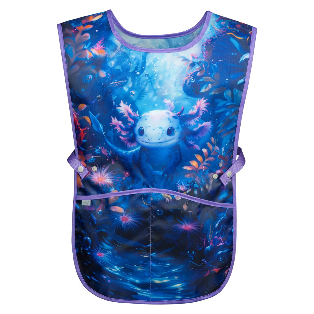 Školní set BAAGL Ergo Axolotl: aktovka, penál, sáček, zástěra, peněženka - Obrázek 15