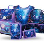 BAAGL SET 5 Ergo Axolotl: aktovka, penál, sáček, zástěra, peněženka