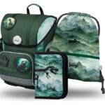 BAAGL SET 3 Ergo Dino: aktovka, penál, sáček