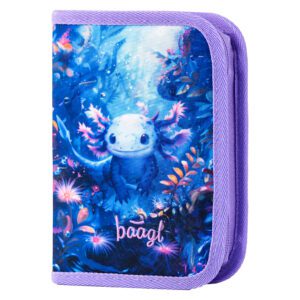 BAAGL Školní penál jednopatrový Axolotl
