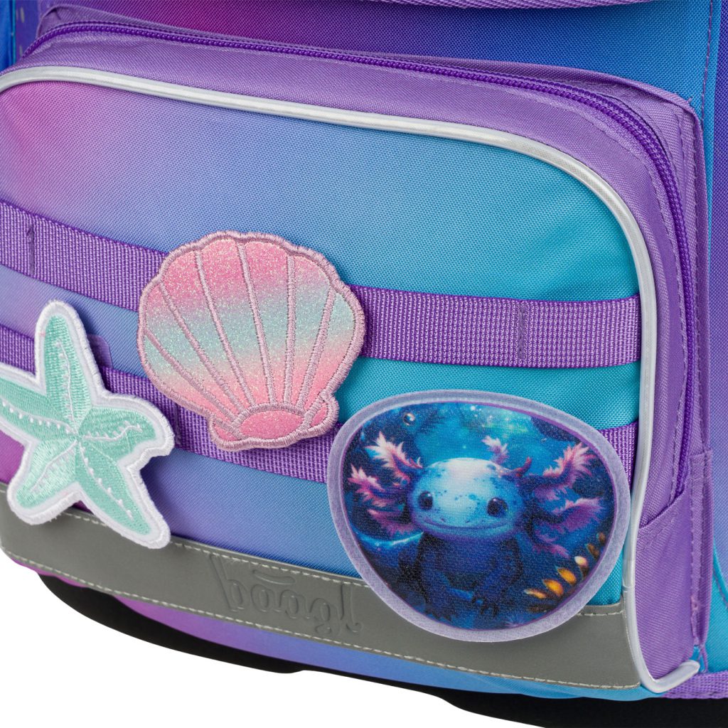 Školní set BAAGL Ergo Axolotl: aktovka, penál, sáček - Obrázek 7