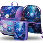 BAAGL SET 3 Ergo Axolotl: aktovka, penál, sáček