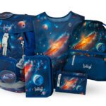 BAAGL SET 5 Airy Vesmír: batoh, penál, sáček, zástěra, peněženka