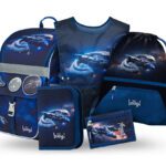 BAAGL SET 5 Zippy Vesmírná loď: aktovka, penál, sáček, zástěra, peněženka
