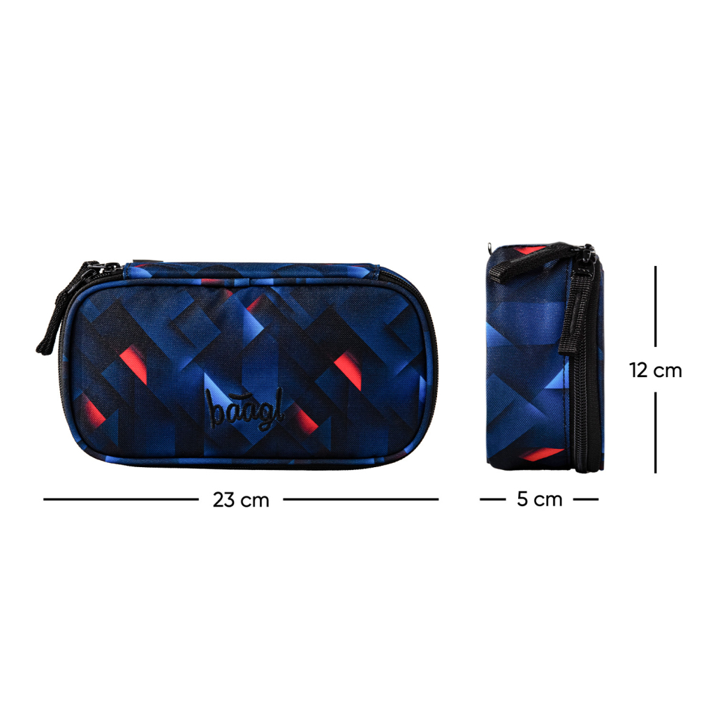 BAAGL Školní penál etue Skate Indigo - Obrázek 4