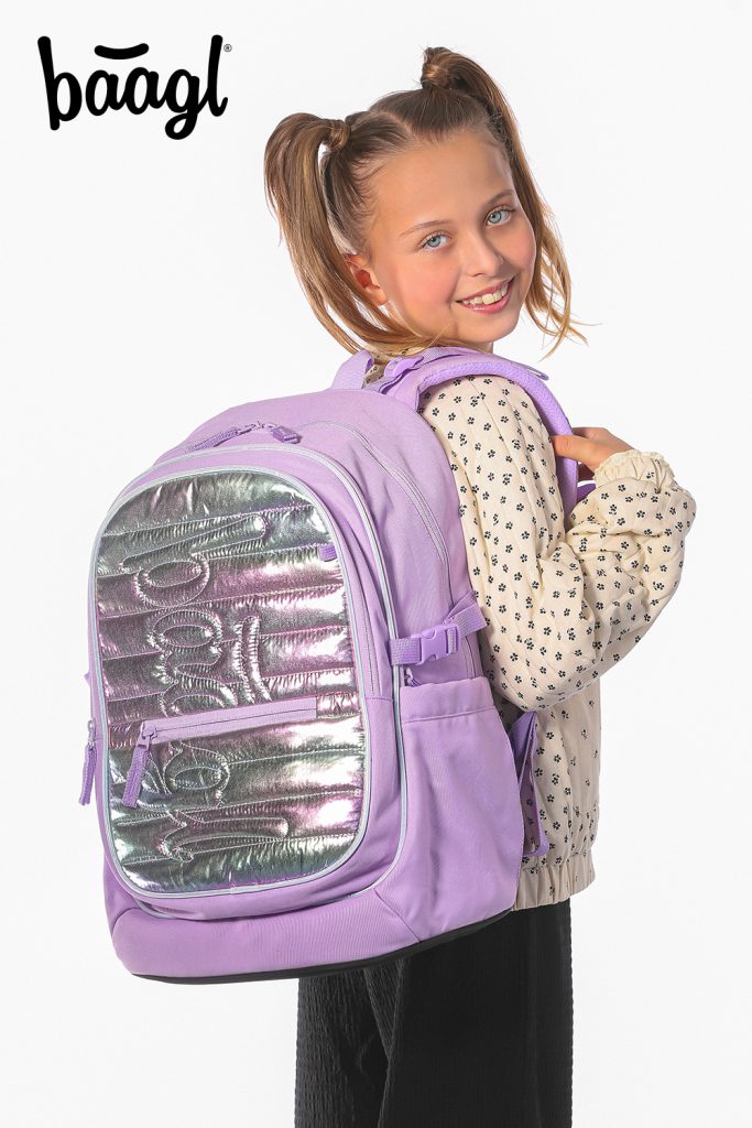 Školní set BAAGL Core Lavender: batoh, penál, sáček - Obrázek 10