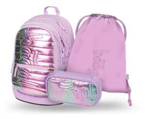 BAAGL SET 3 Core Lavender: batoh, penál, sáček GRS