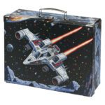 BAAGL Skládací školní kufřík Pixel Space s kováním