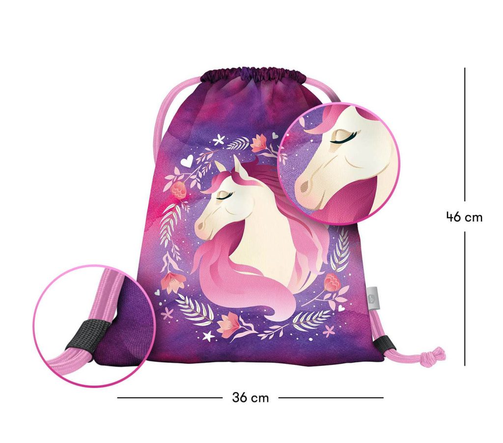 Školní set BAAGL Zippy plus Kůň: aktovka, penál, sáček - Obrázek 12