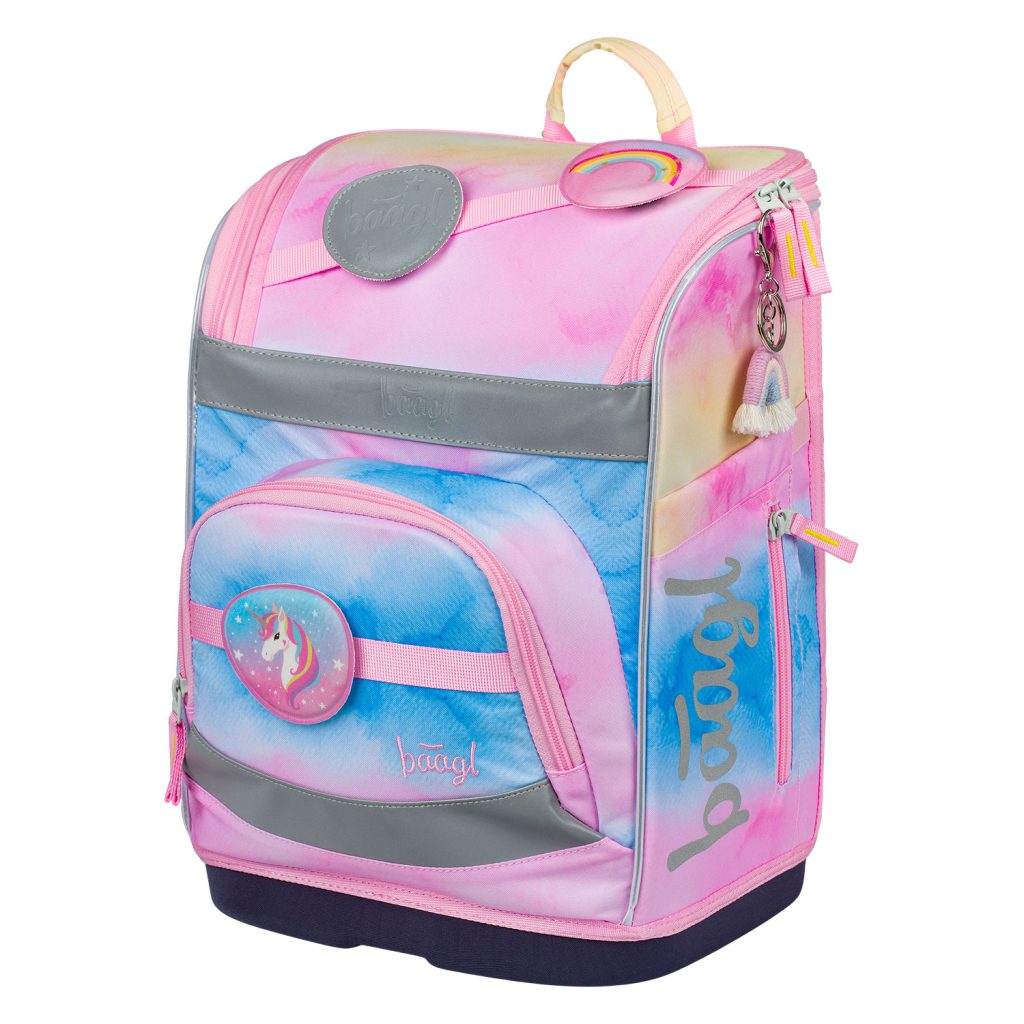 Školní set BAAGL Zippy Plus Rainbow Unicorn: aktovka, penál, sáček, zástěra, peněženka - Obrázek 3