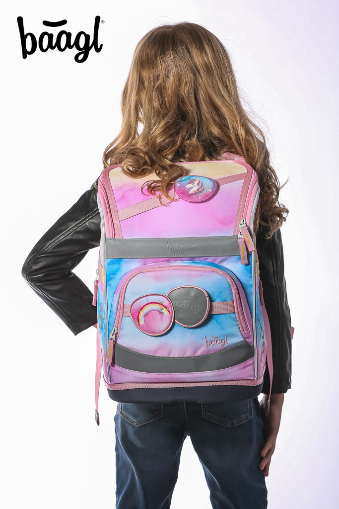 Školní set BAAGL Zippy Plus Rainbow Unicorn: aktovka, penál, sáček, zástěra, peněženka - Obrázek 9