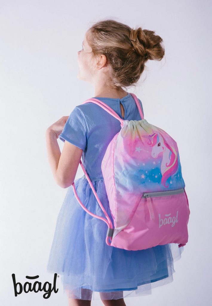 Školní set BAAGL Zippy Plus Rainbow Unicorn: aktovka, penál, sáček, zástěra, peněženka - Obrázek 12
