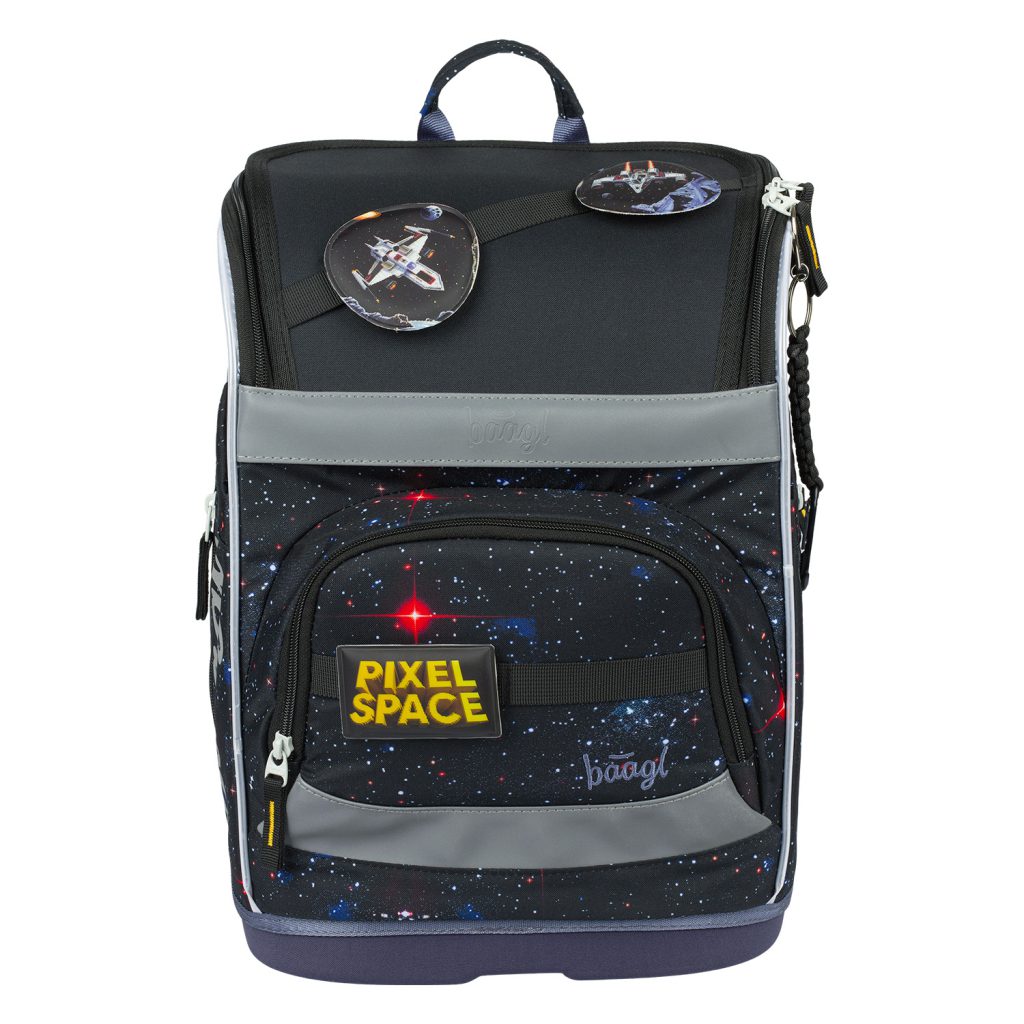 Školní set BAAGL Zippy Plus Pixel Space: aktovka, penál, sáček, zástěra, peněženka - Obrázek 11