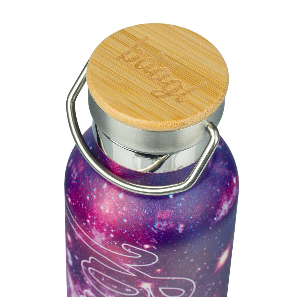BAAGL Termoláhev s bambusovým víčkem Galaxy, 500 ml - Obrázek 2