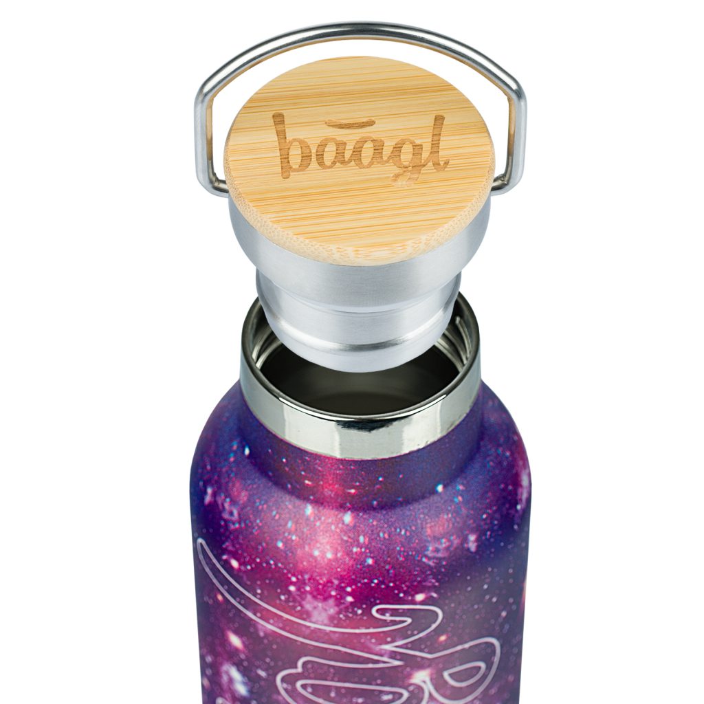 BAAGL Termoláhev s bambusovým víčkem Galaxy, 500 ml - Obrázek 3