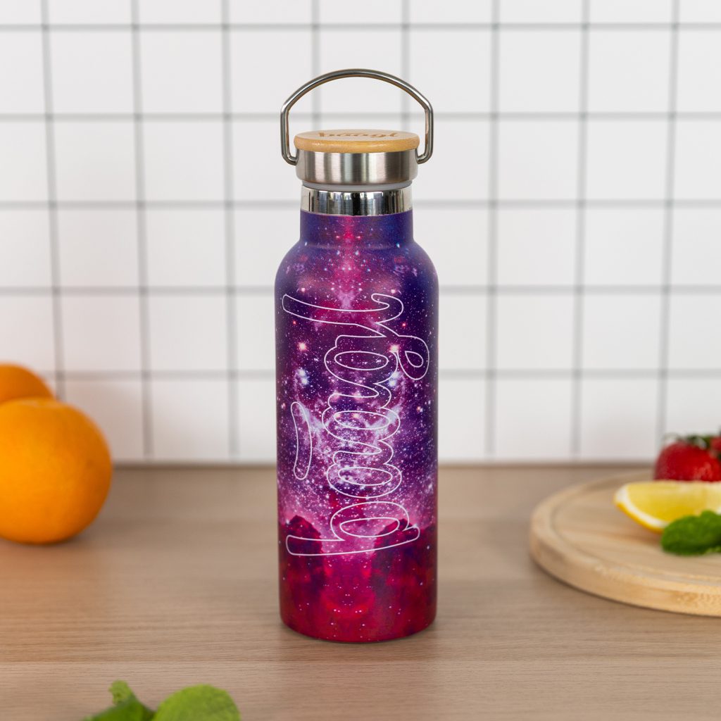 BAAGL Termoláhev s bambusovým víčkem Galaxy, 500 ml - Obrázek 5