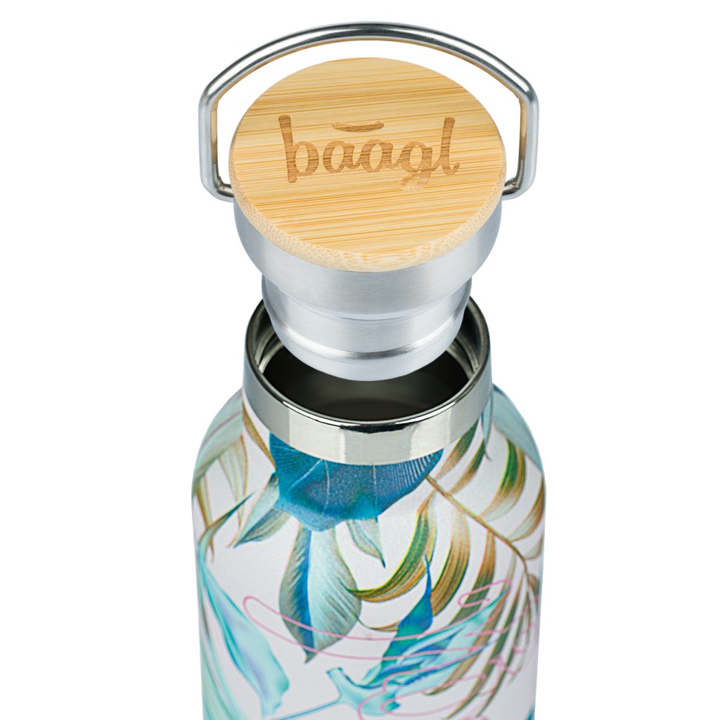 BAAGL Termoláhev s bambusovým víčkem Leafs, 500 ml - Obrázek 3