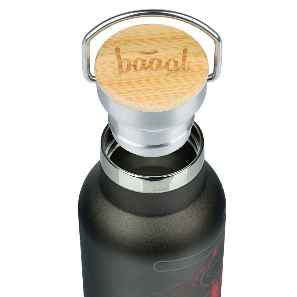 BAAGL Termoláhev s bambusovým víčkem Láva, 500 ml - Obrázek 3