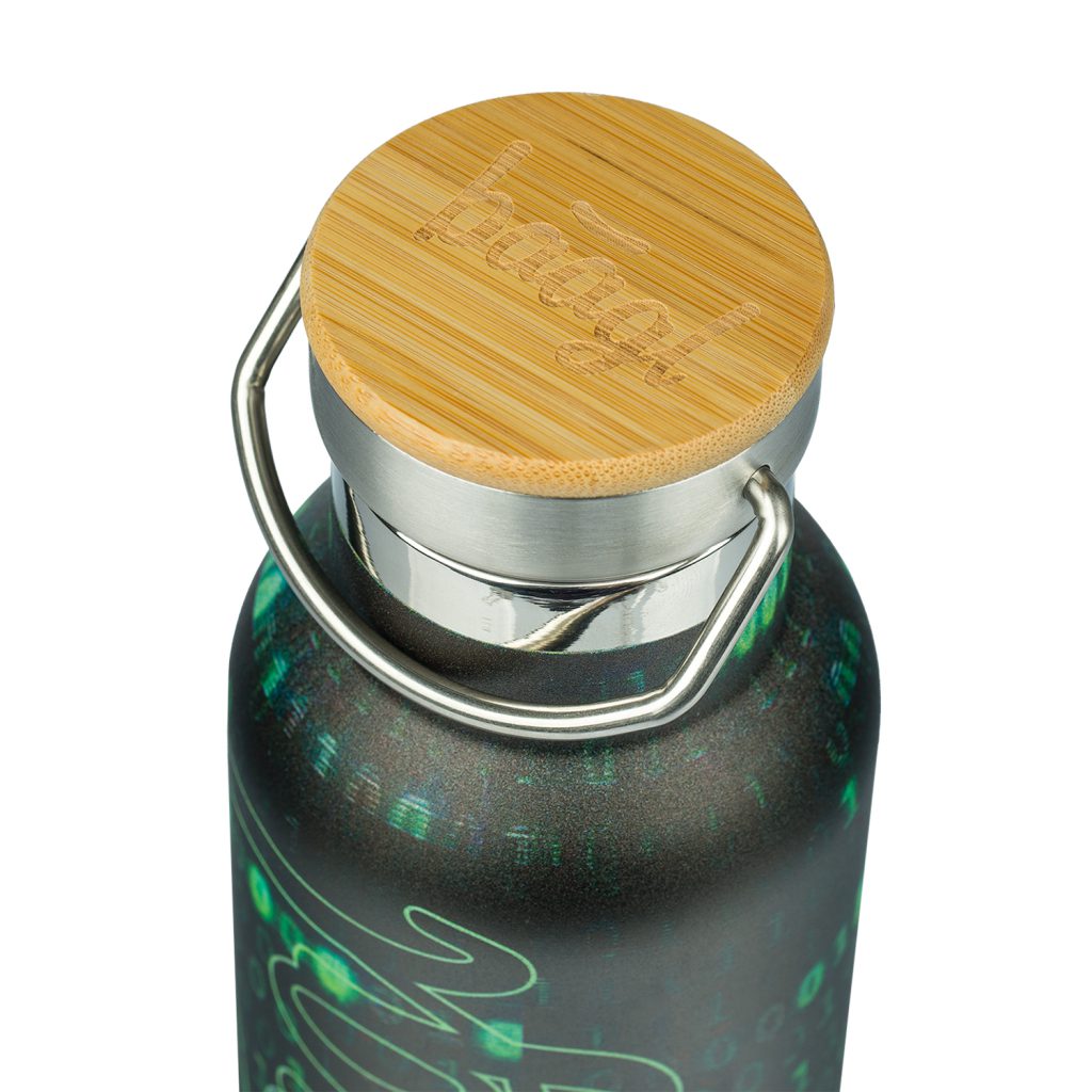 BAAGL Termoláhev s bambusovým víčkem Numbers, 500 ml - Obrázek 2