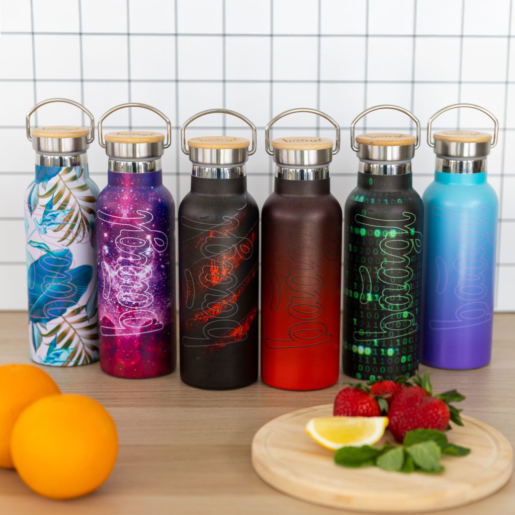 BAAGL Termoláhev s bambusovým víčkem Numbers, 500 ml - Obrázek 6