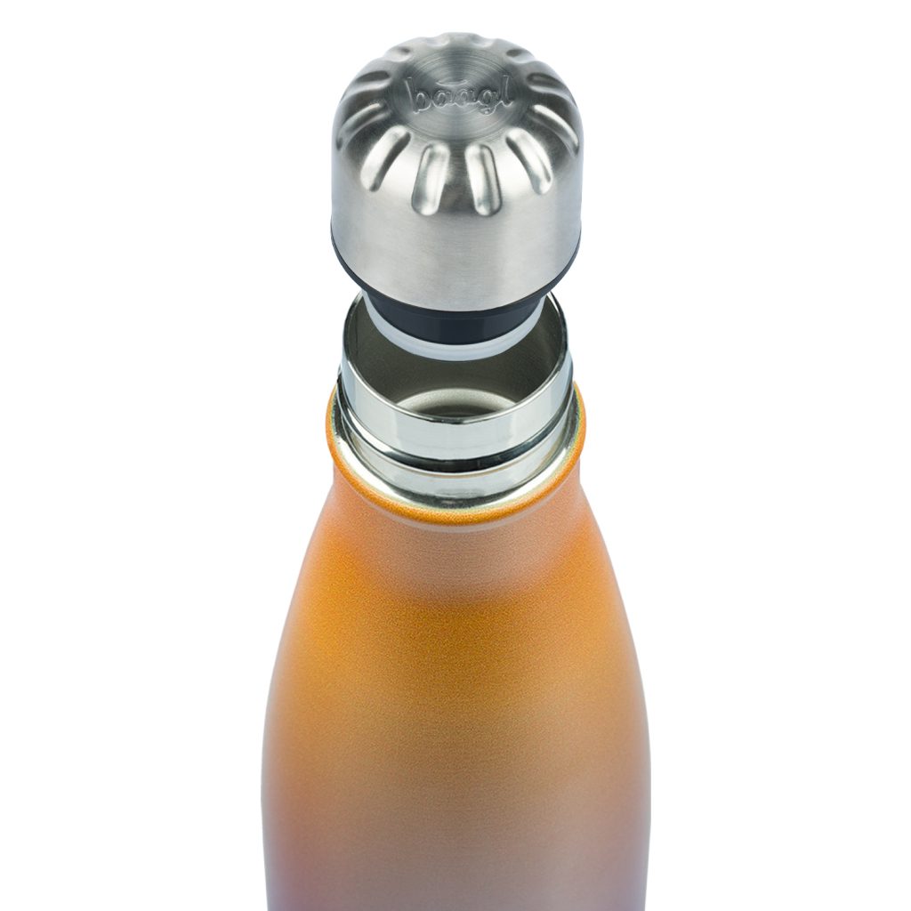 BAAGL Termoláhev s kovovým víčkem Gradient žluto-fialová, 500 ml - Obrázek 3