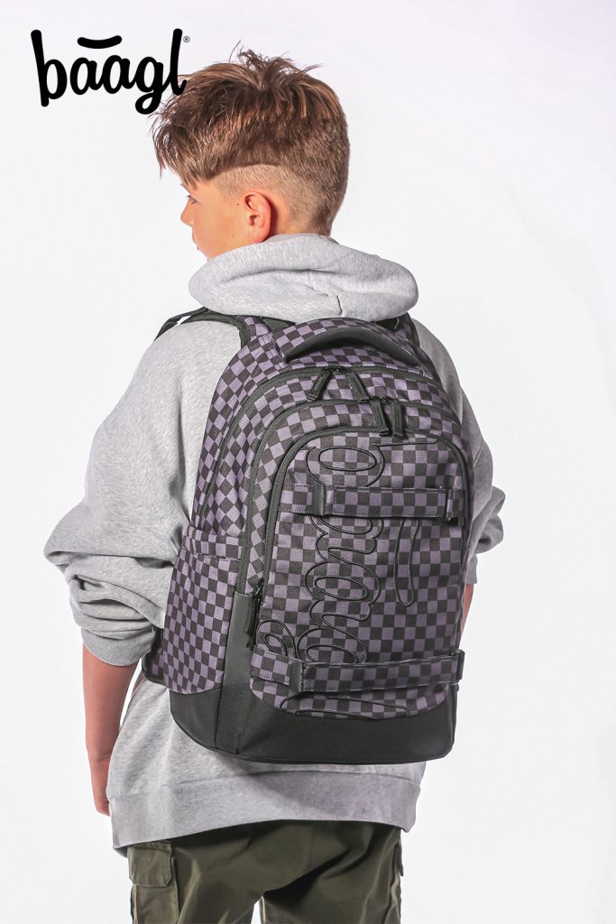 Školní set BAAGL Skate max SKA šedá - batoh, penál, sáček - Obrázek 4