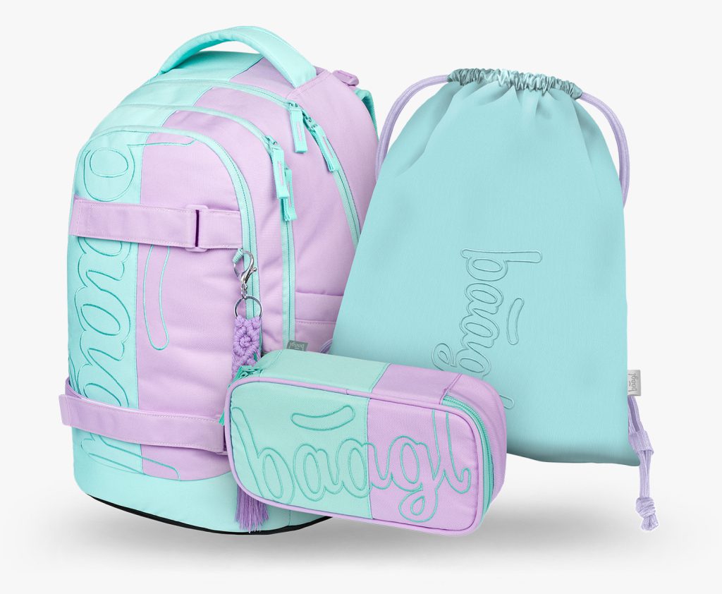 BAAGL SET 3 Skate Max Sweet: batoh, penál, sáček GRS
