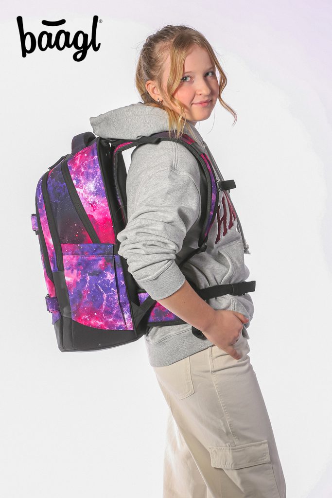 Školní set BAAGL Skate max Galaxy - batoh, penál, sáček, sportovní taška, ledvinka - Obrázek 4