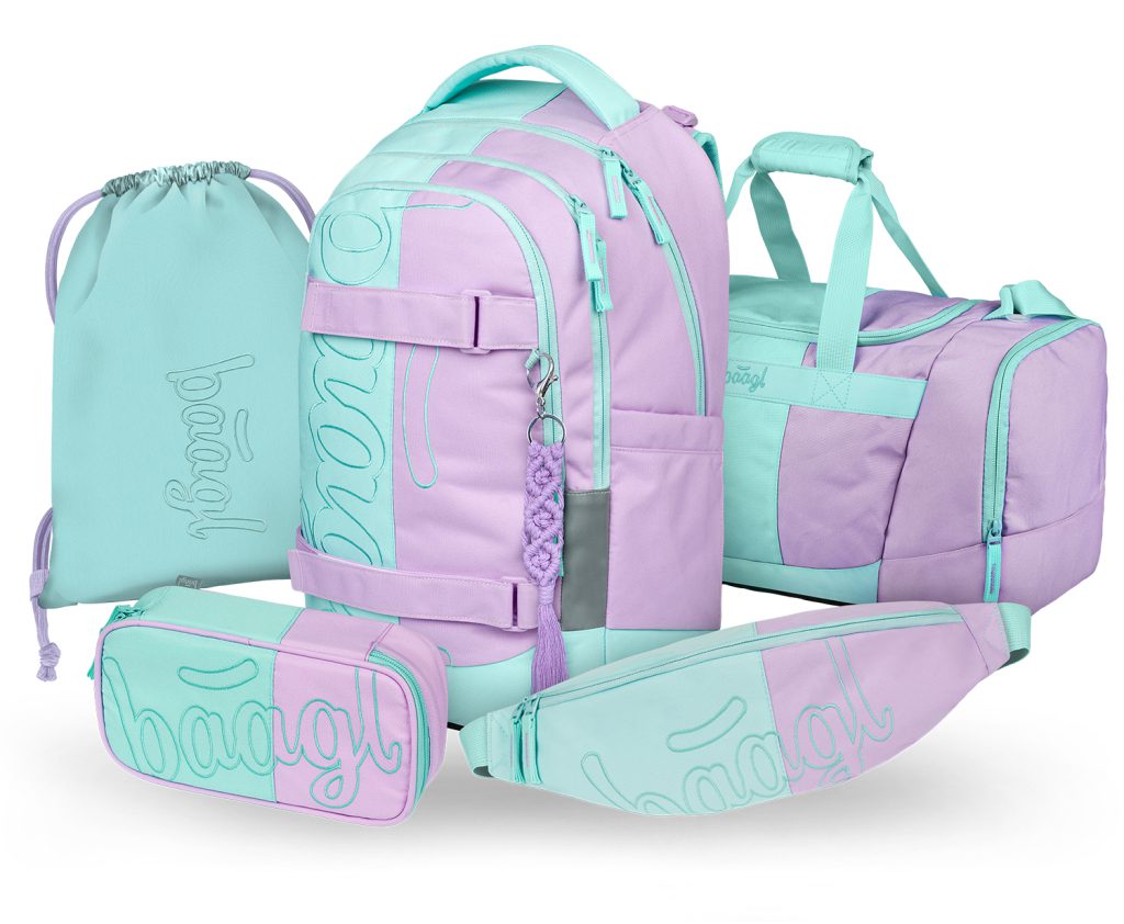 BAAGL SET 5 Skate Max Sweet: batoh, penál, sáček, sportovní taška, ledvinka GRS