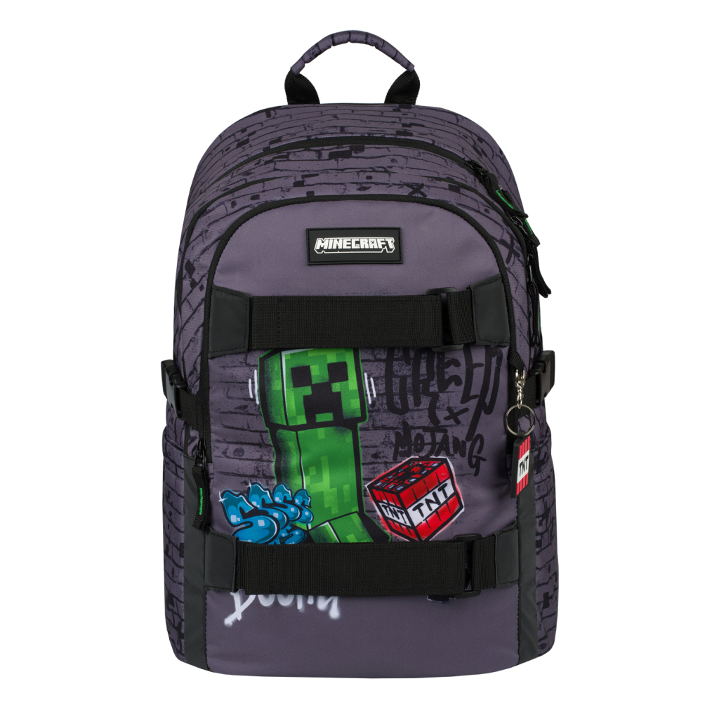 BAAGL Školní batoh Skate Minecraft TNT