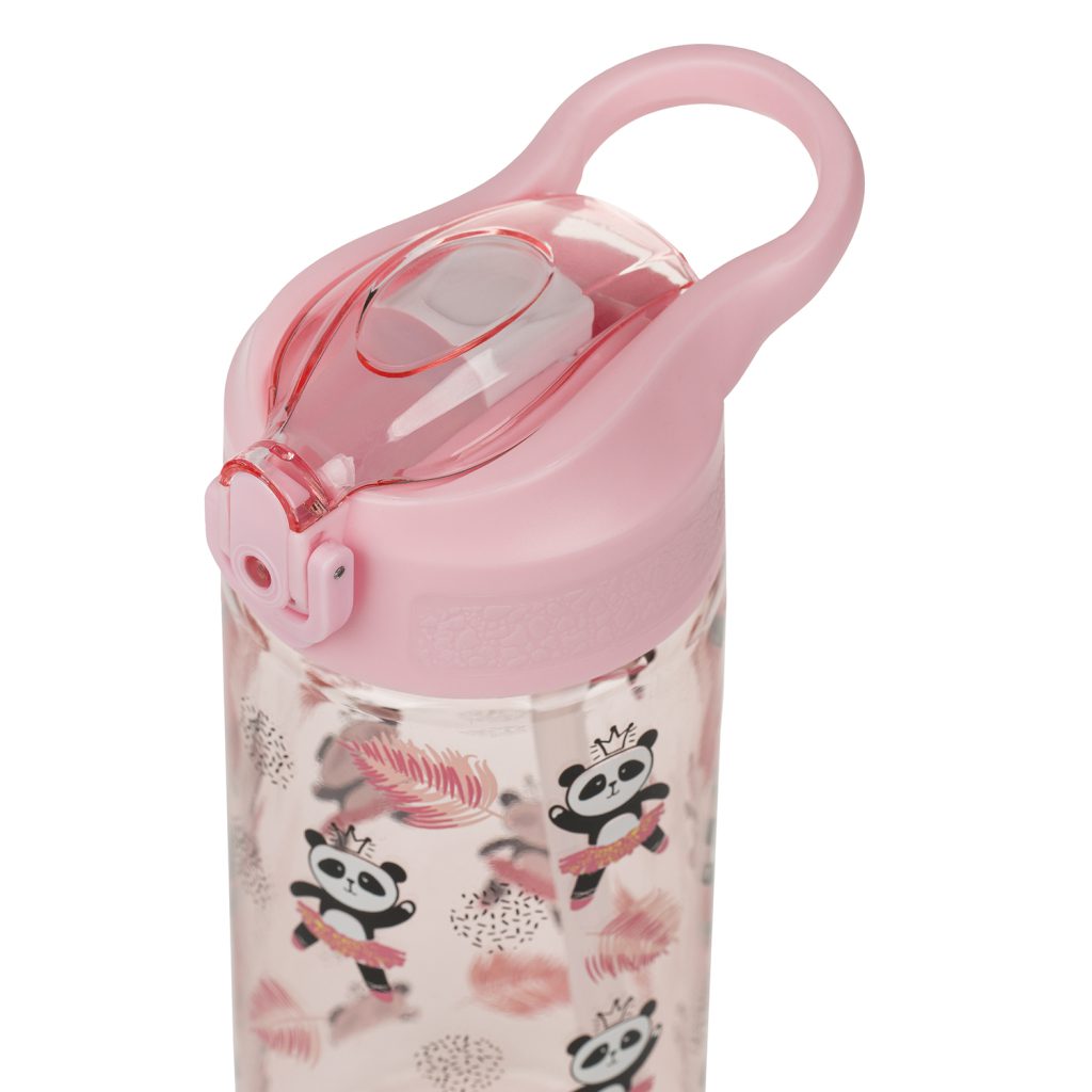 BAAGL Tritanová láhev na pití s brčkem Panda 500 ml - Obrázek 3