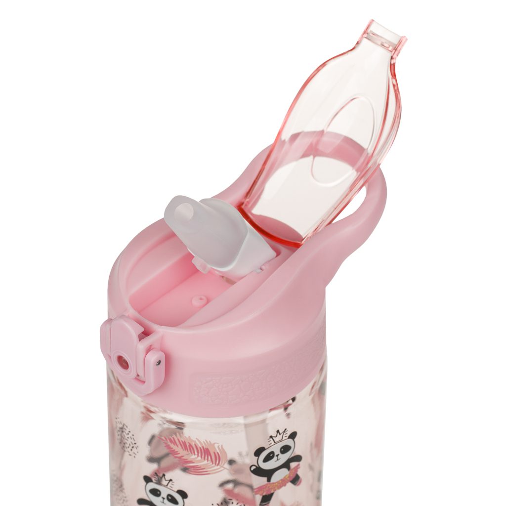 BAAGL Tritanová láhev na pití s brčkem Panda 500 ml - Obrázek 4