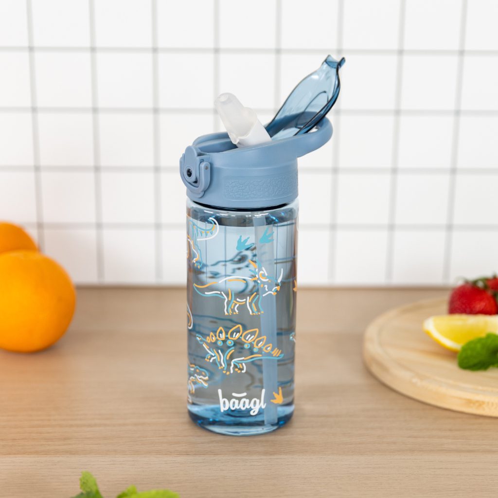 BAAGL Tritanová láhev na pití s brčkem Dino 500 ml - Obrázek 6