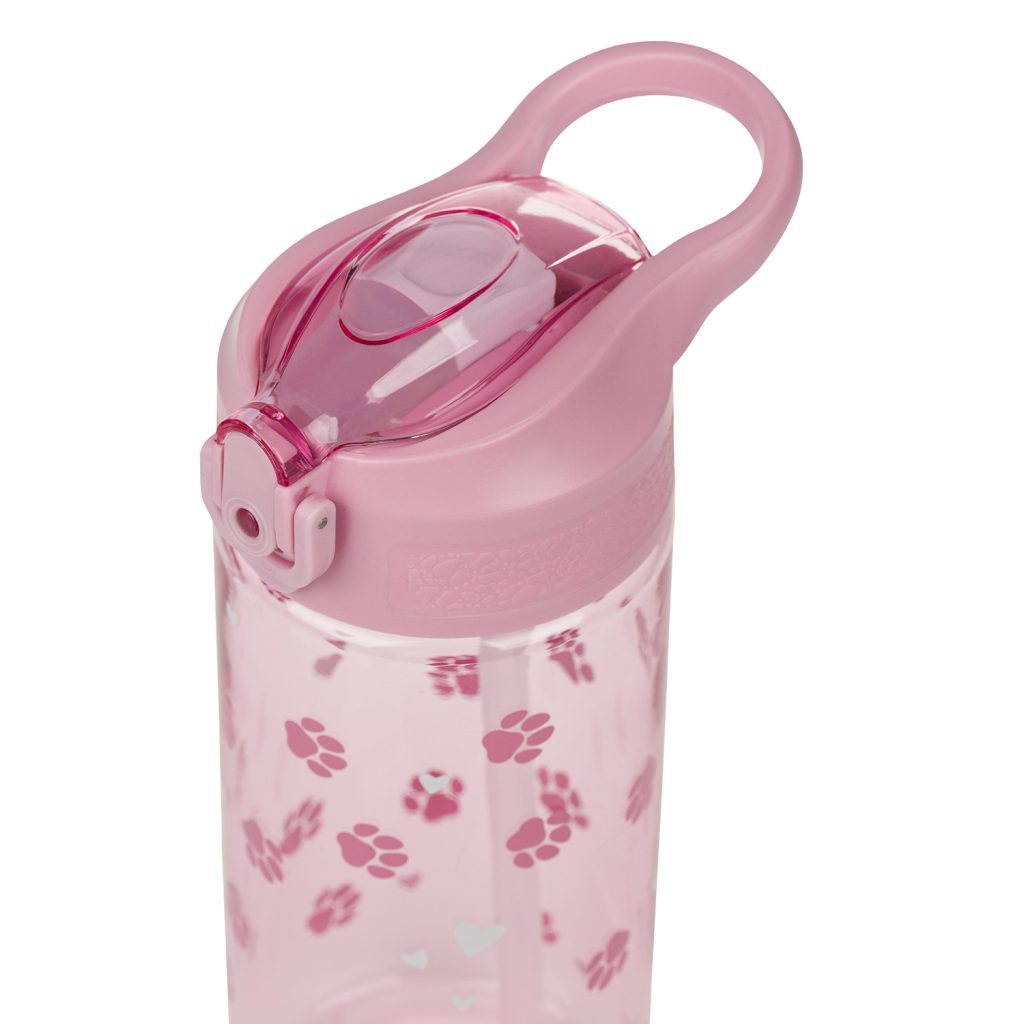 BAAGL Tritanová láhev na pití s brčkem Tlapky 500 ml - Obrázek 3