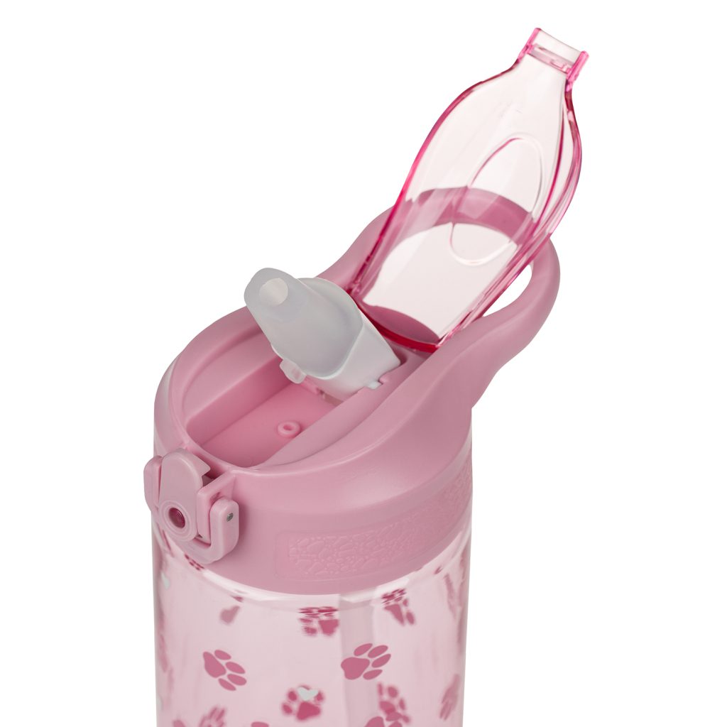 BAAGL Tritanová láhev na pití s brčkem Tlapky 500 ml - Obrázek 4