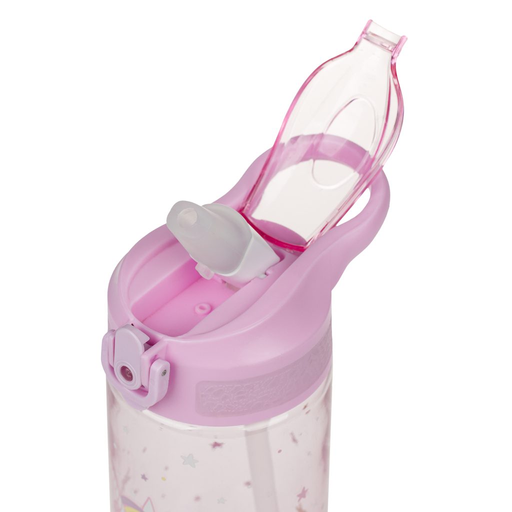 BAAGL Tritanová láhev na pití s brčkem Rainbow Unicorn 500 ml - Obrázek 4