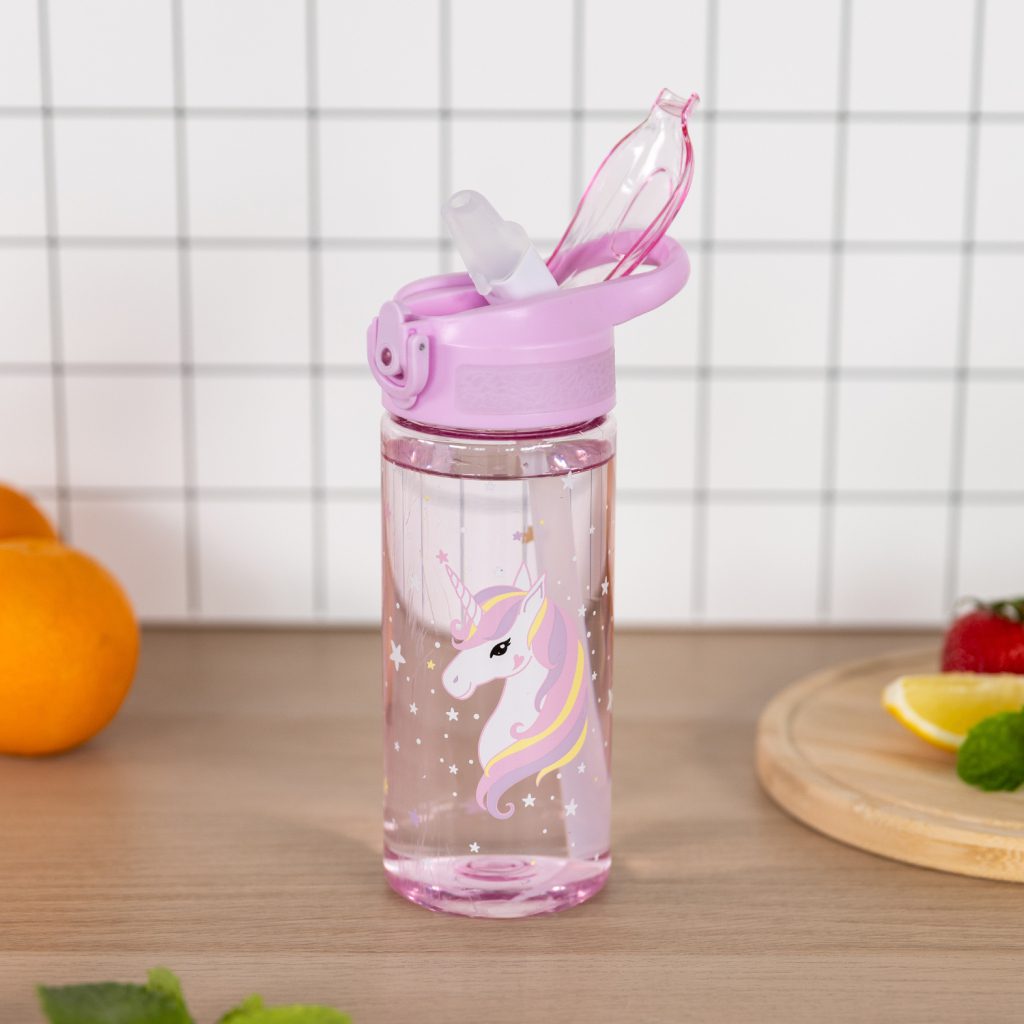 BAAGL Tritanová láhev na pití s brčkem Rainbow Unicorn 500 ml - Obrázek 6