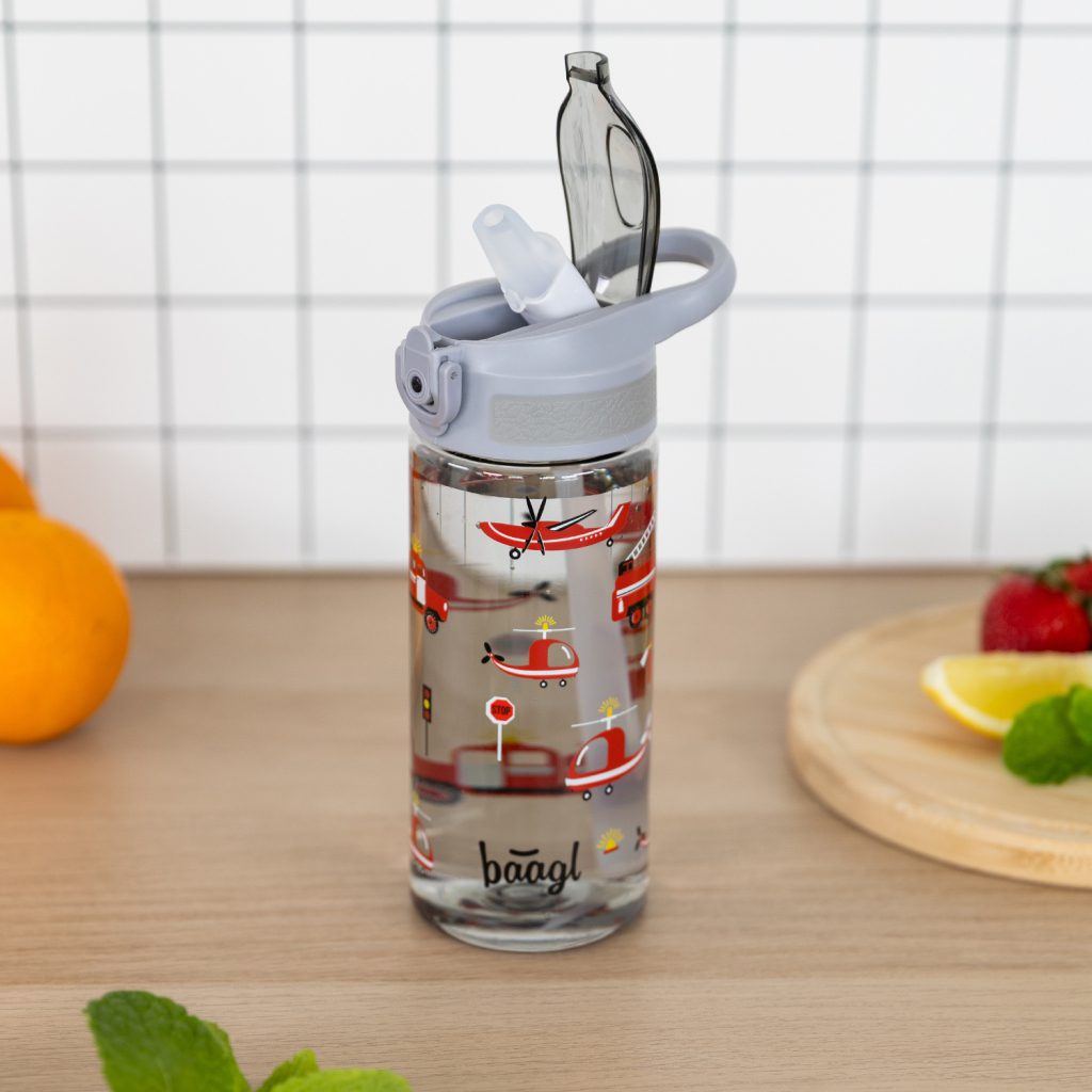 BAAGL Tritanová láhev na pití s brčkem Záchranáři 500 ml - Obrázek 6