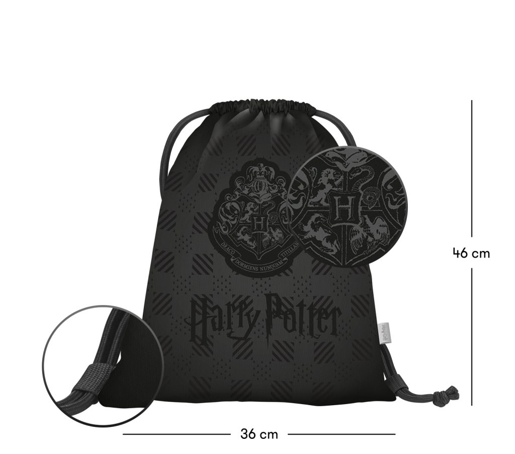 BAAGL Sáček Harry Potter Bradavice černý - Obrázek 2