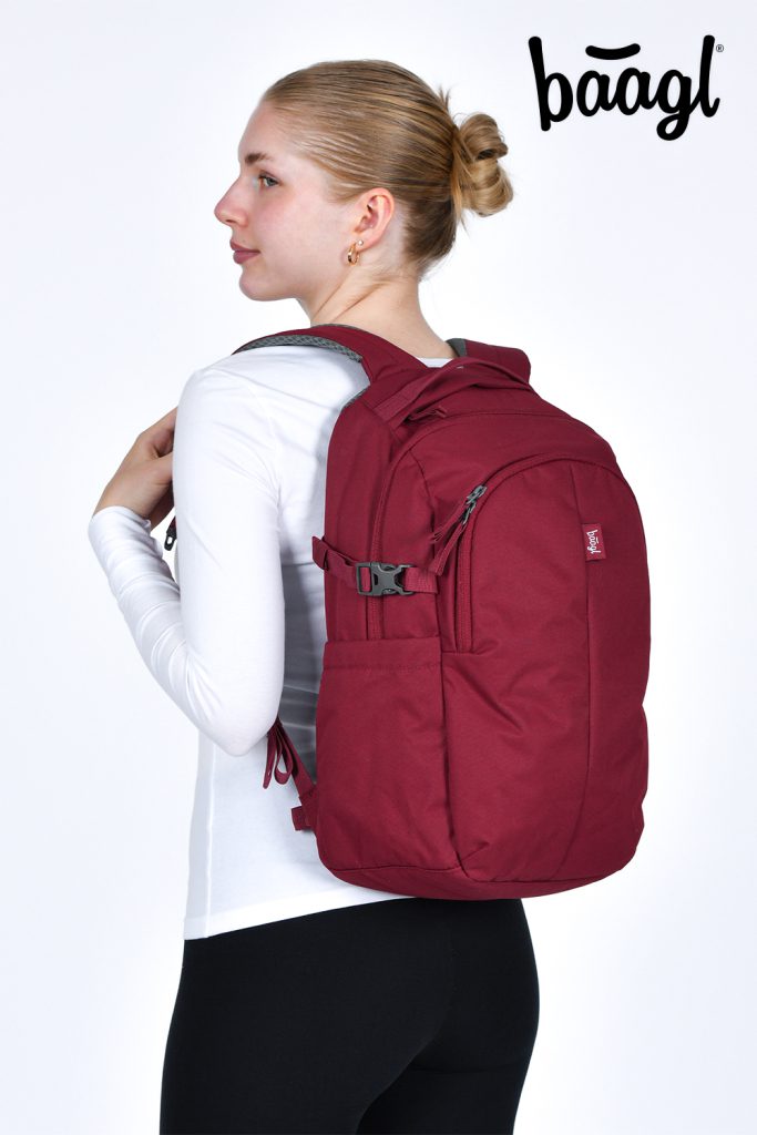 BAAGL Batoh Dash Burgundy GRS - Obrázek 13