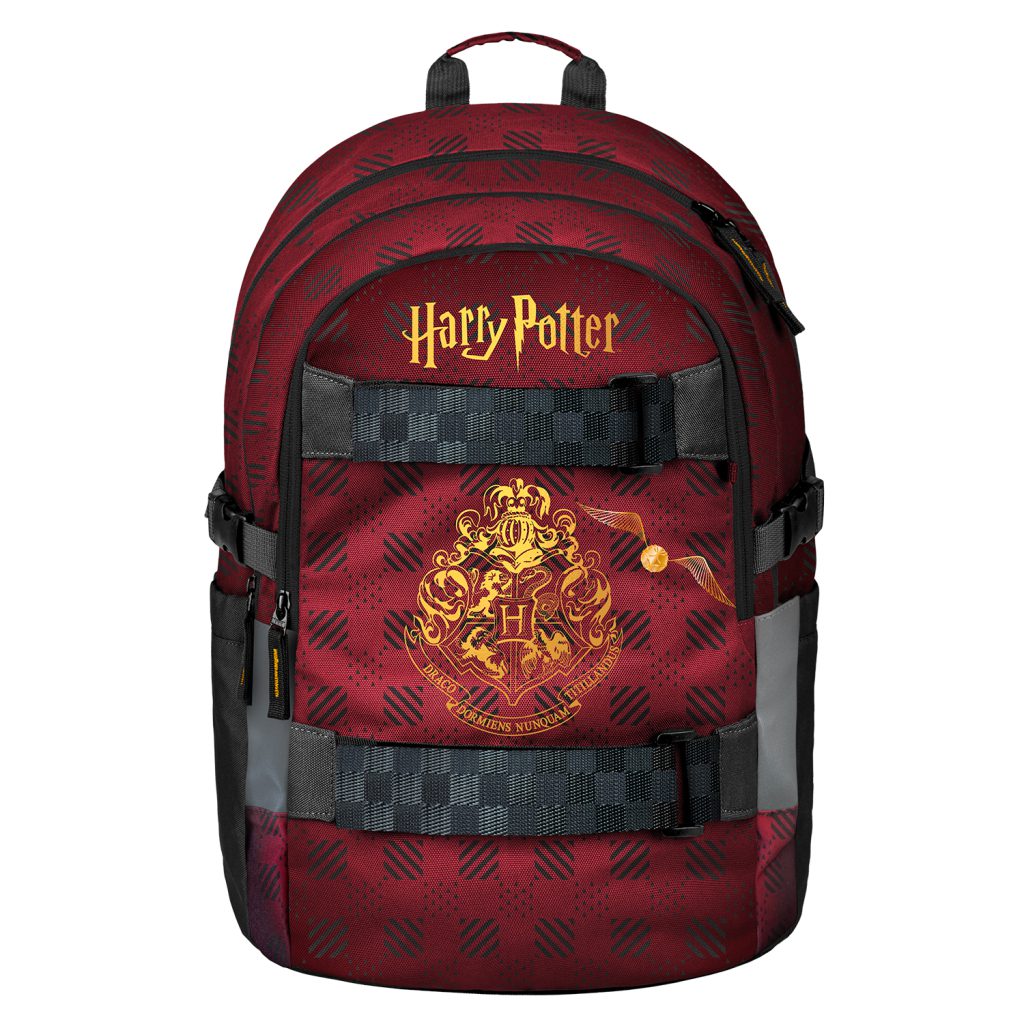 Školní set BAAGL Skate Harry Potter Bradavice vínový: batoh, penál, sáček - Obrázek 2