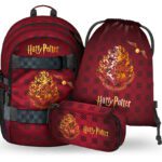 BAAGL SET 3 Skate Harry Potter Bradavice vínový: batoh, penál, sáček GRS