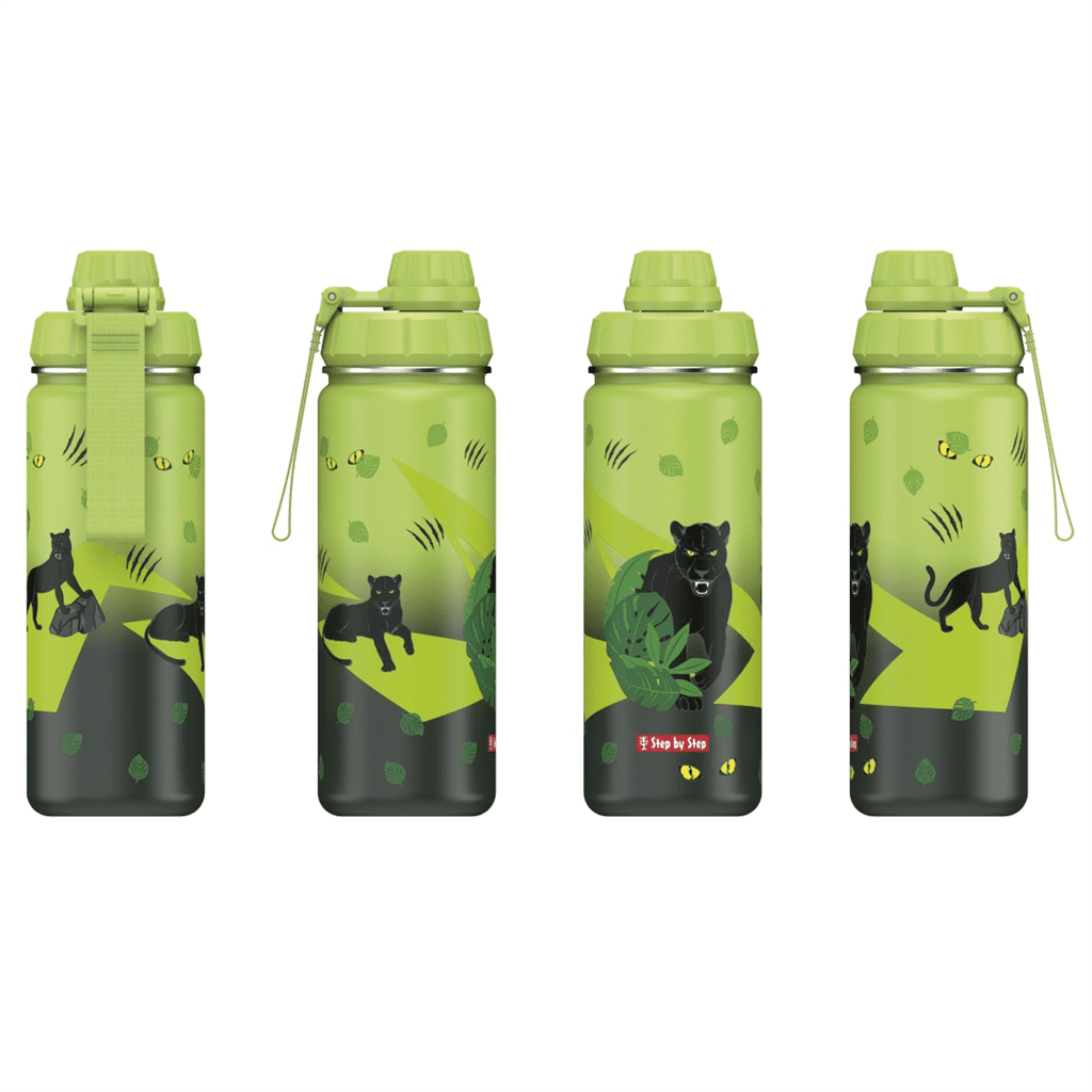 Izolovaná láhev na pití z nerezové oceli Step by Step 0,5 l, Black Cat - Obrázek 3