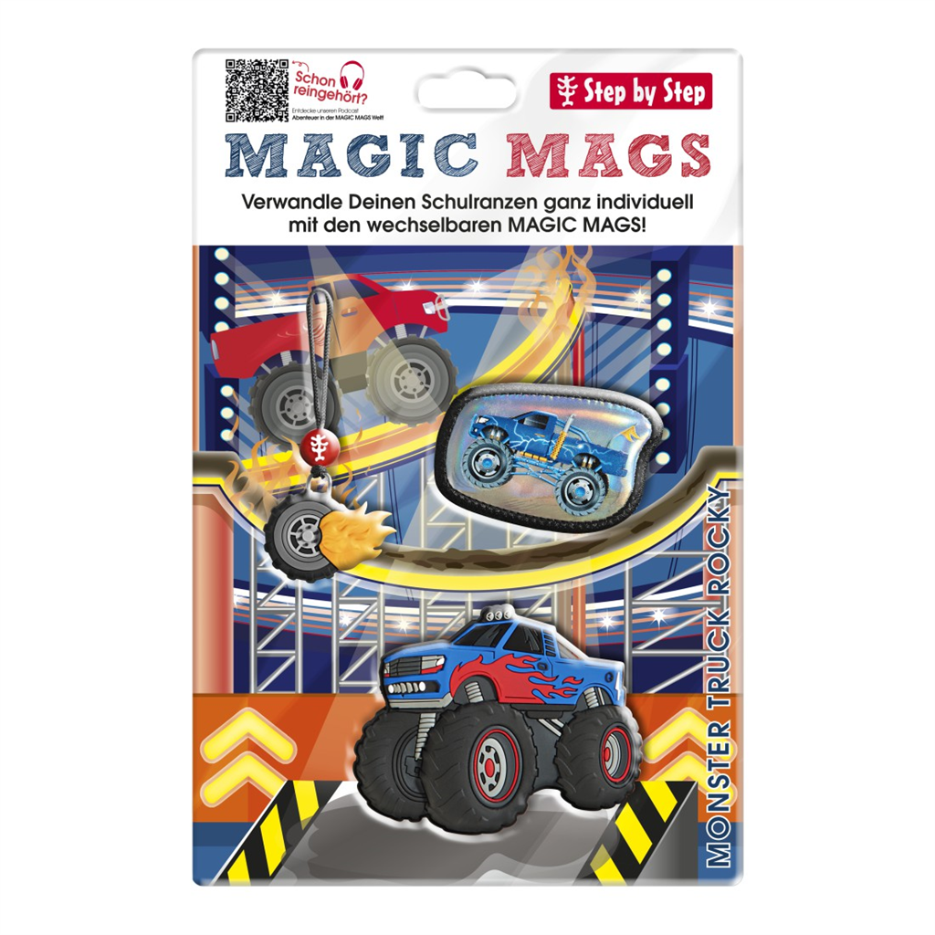 Doplňková sada obrázků MAGIC MAGS Monster Truck Rocky k aktovkám GRADE, SPACE, CLOUD, 2IN1 a KID - Obrázek 6