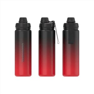 Izolovaná láhev na pití z nerezové oceli coocazoo 0,7 l, Gradient Red